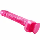 Baile Realistic Dildo with Suction Cup – 18 cm (7″) – Pink — Photo 4