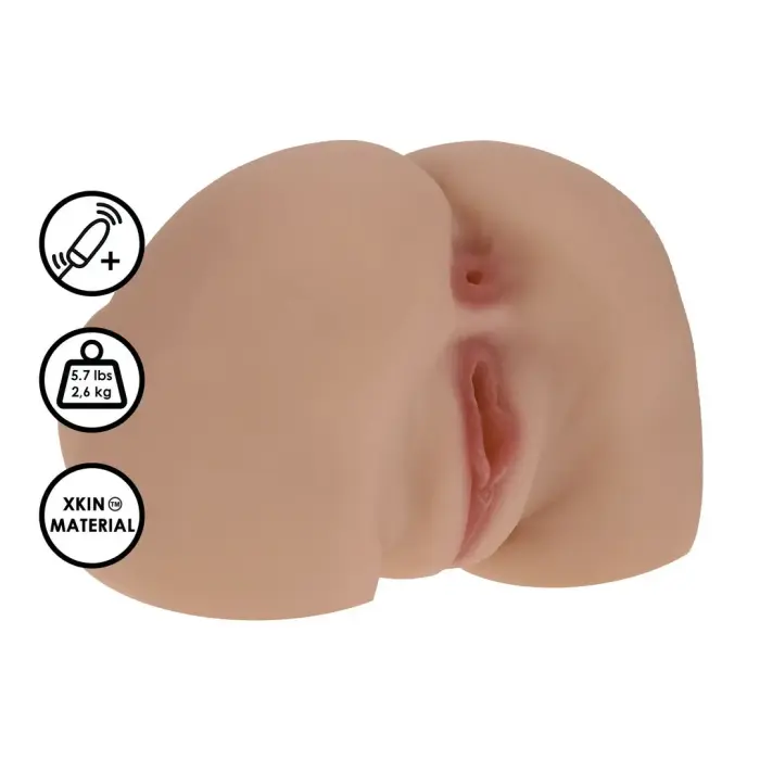 Bodyforms Nina Vale Dual Entry Vibrating Intimate Machine 2.5kg Tan