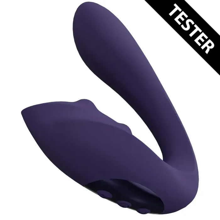 Yuki kahemootoriline G-punkti vibraator masseerivate helmestega – 11.2 cm (4.4″) – lilla