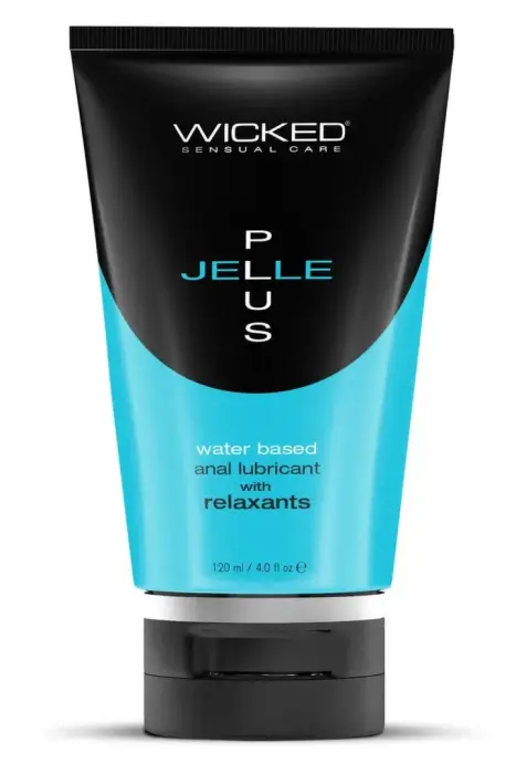 Wicked Jelle Plus Anal Relax Lubricant 120ml - Water-Based, Vegan Formula