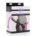 Navigator strap-on izliekts dildo ar regulējamu jostu – 18 cm (7″) – violets — Foto 2