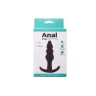 Melns anālais spraudnis ar bumbiņām – 9 cm — Foto 2
