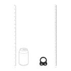 LEVELZ Liquid Silicone Double Weighted Cockring – Black — Photo 5