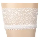 Hold-up stockings with lace band – White — Photo 5