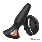 ANBIGUO Alexandru silikona intīmais spraudnis ar WATCHME pulti – 13.6 cm (5.35″) – melns — Foto 6