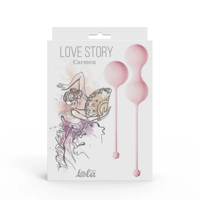 Love Story Carmen набор вагинальных шариков – чайная роза
