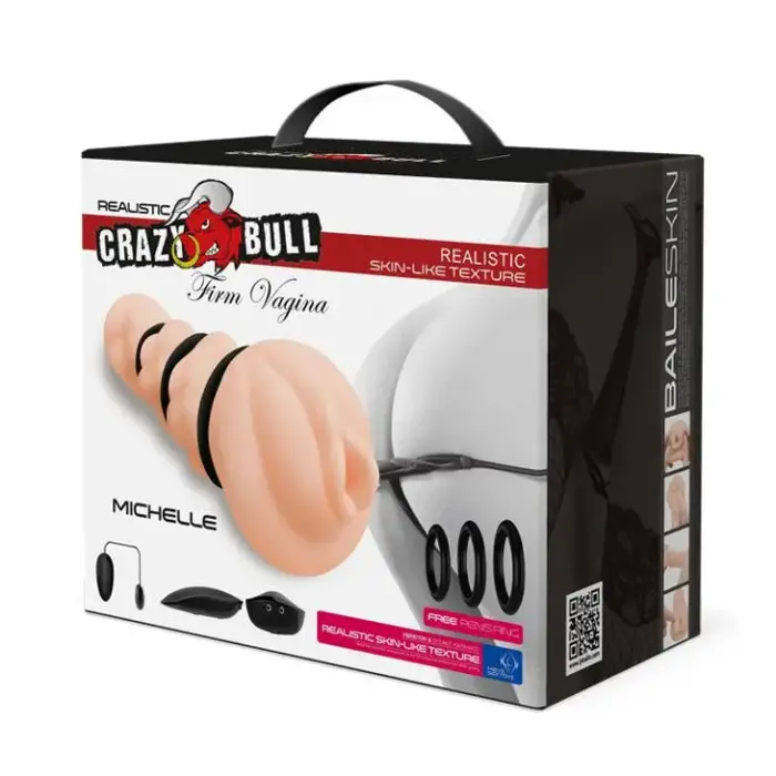 CRAZY BULL – MICHELLE, vibreeriv tupe masturbaator