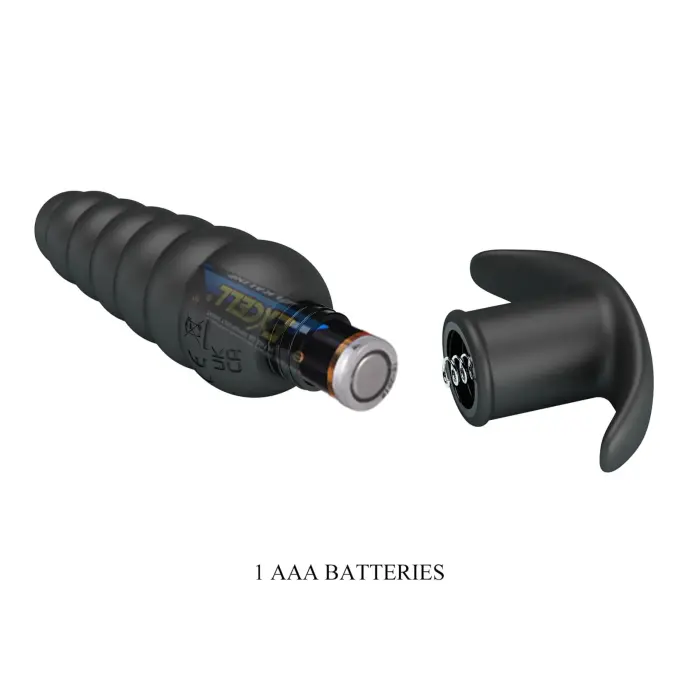 Pretty Love Aeolis vibrējošs anālais spraudnis – 15 cm – Melns Foto 9