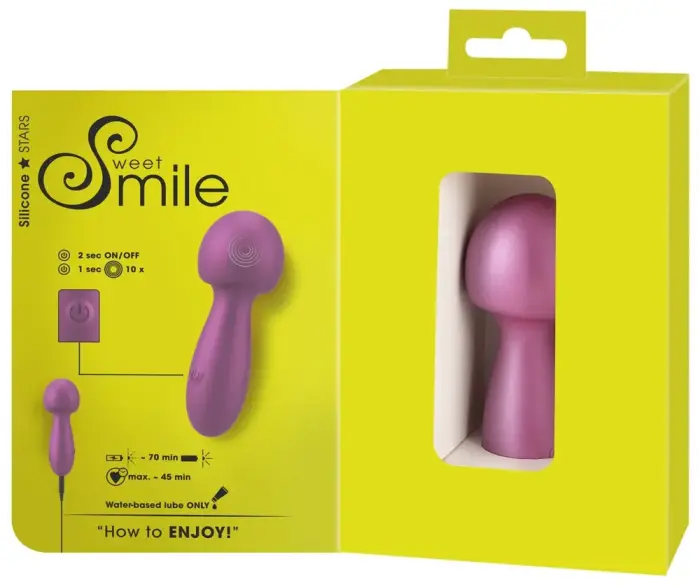 Sweet Smile metālisks mini vibrators – 11.6 cm (4.6″) – daudzkrāsains Foto 12