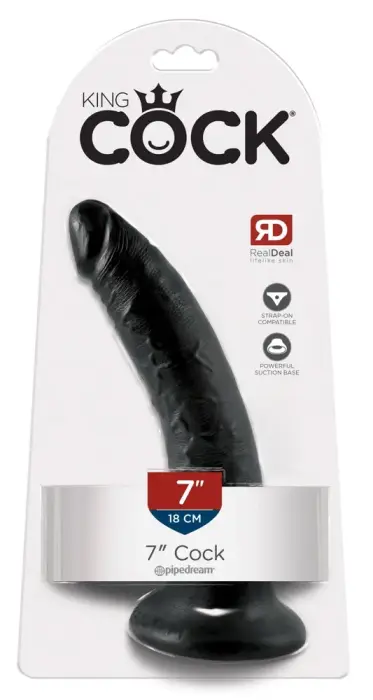 King Cock 7 juodas dildo – 20.5 cm (8.1″)