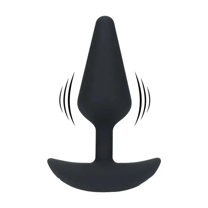 Classic Vibrating Anal Plug – 12.5 cm x 3.3 cm – Black