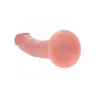 Vive REA216 – lenktas realistinis silikoninis dildo su prisisiurbimo puodeliu – kūno spalvos – 18,5 cm — Nuotrauka 5