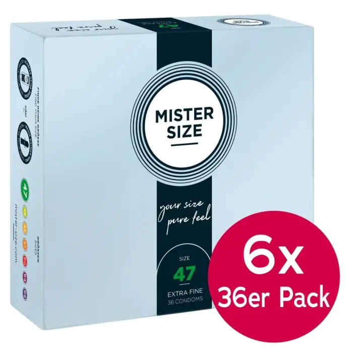 Mister Size 47 мм ультратонкие презервативы – 216 шт.