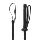 Darkness Leather Riding Crop 60cm – Black — Photo 2