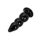 Extreme Analinis kaištis su sėklidėmis – 23 cm – Juodas — Nuotrauka 3