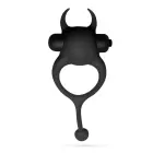 Crushious Daemon vibruojantis penio žiedas su velnio uodega – juodas — Nuotrauka 2