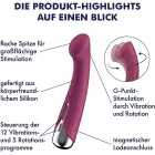 Satisfyer Spinning G-Spot 1 vibrators – 18 cm (7″) – sarkans — Foto 3