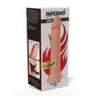 INFERNO reālistisks dildo ar piesūcekni – 23 cm (9″) – miesas krāsa — Foto 2
