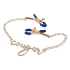 Sportsheets Cougar Gold Finish Adjustable Intimate Clamps 16.5" Chain — Foto 4