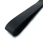 Melnas un sarkanas mākslīgās ādas gara plakšķene – 71 cm — Foto 3