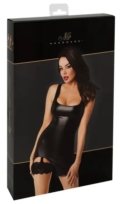 Noir Orgia Garter Dress – L