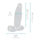 b-Vibe Slipskin apimties dildo – 18 cm (7″) – kūno spalva Photo