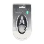 Adjustable Vibrating Silicone Cock Ring – Black — Photo 1