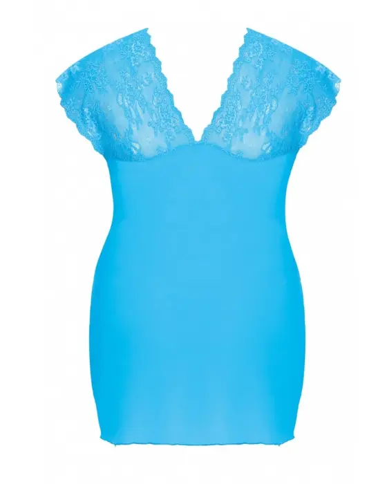 Ofeely L+ чёрная сорочка с кружевными рукавами Фото num