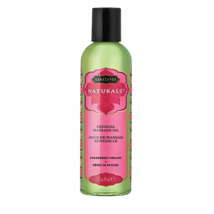 Kama Sutra Naturals massaažiõli – maasika – 59 ml