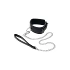SPORTSHEETS EDGE Collar & Leash Set – padded black faux leather – adjustable to 60.9 cm — Photo 3
