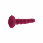 Get Real Ribbed Model gyslotas dildo – 12 cm (4.7″) – raudonas — Nuotrauka 5