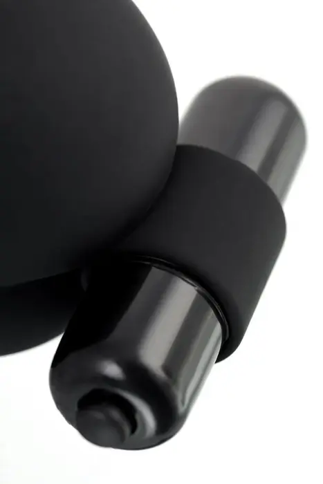 EROTIST Чехол для мошонки с кольцом для эрекции и вибрацией – черный Фото num