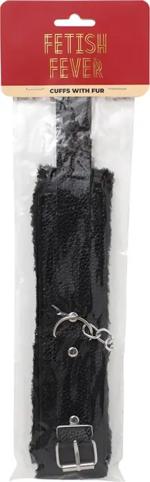 Fetish Fever - Cuffs With Fur - Black Photo