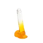 Kiotos Cox Color дилдо – 22.5 cm (9″) – Прозрачный/Желтый — Фото 3