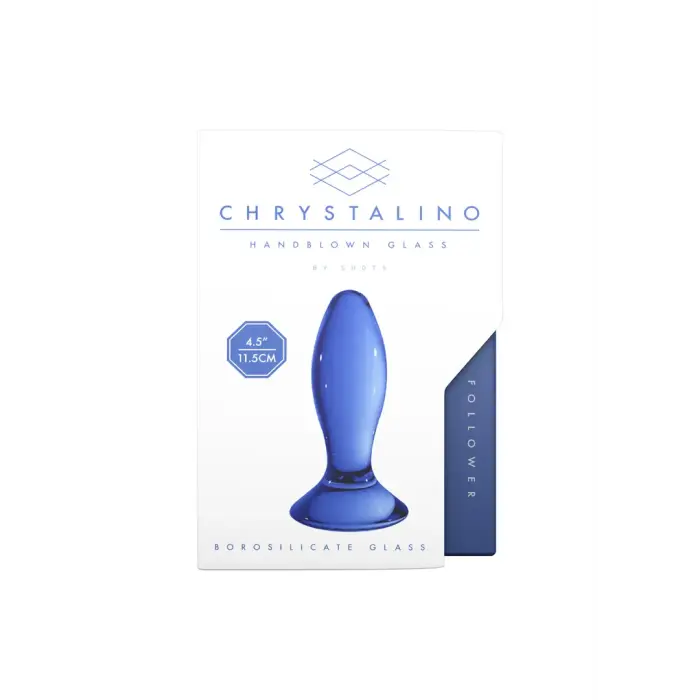 Follower - stikla anālais spraudnis – Blue Foto 2