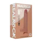 Vive REA223 – kahekordse tihedusega vibreeruv tõukav dildo munanditega – tan – 20,3 cm — Foto 2