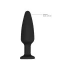 Cone-Shaped Diamond Butt Plug – Black — Photo 6