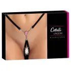 Cottelli stringid avatud jalgevahega – mustad – S/L — Foto 1