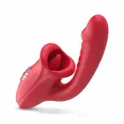Teazers Multi-Function Vibrating Massager with Clitoral Stimulator – 20 cm (7.9″) – Pink — Photo 2
