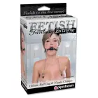 Fetish Fantasy Elite Deluxe система кляпа-шара с регулируемыми зажимами – 56 см – чёрная — Фото 1