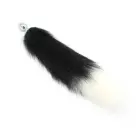 Steel Anal Plug with Fox Tail – S – Black — Photo 3