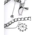 FFS Crystal Adjustable Nipple Clamp Set with Decorative Pendant, Silver — Photo 3