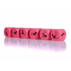 Love Dice 25mm roosa – 1 tk. — Foto 3
