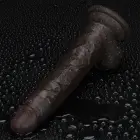 LoveToy Sliding Skin Pro II – dual-layer realistic silicone dong – black – 19 cm (7,5'') — Photo 13