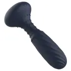 STARTROOPERS Titan – vibrējošs anālais ierīce ar rotējošām pērlītēm un tālvadību – melns – 14,2 cm — Foto 4
