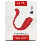 SVAKOM Phoenix Neo 2 kulkos vibratorius – 11.8 cm (4.6″) – raudonas — Nuotrauka 10