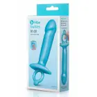 b-Vibe Lil Dil – silicone anal plug with finger ring – black – 15.6 cm — Photo 1