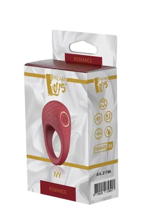 ROMANCE IVY Vibrating Cock Ring – Red
