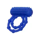 10 Bead Maximus Vibrating Cock Ring – Blue — Photo 2