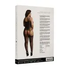 Сетчатое и кружевное боди с подвязками – чёрное – Plus size — Фото 2